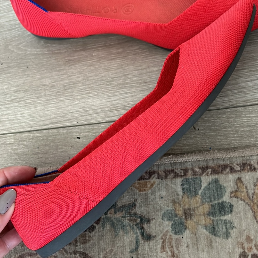 - Rothys Red Pointed Flats - image 4